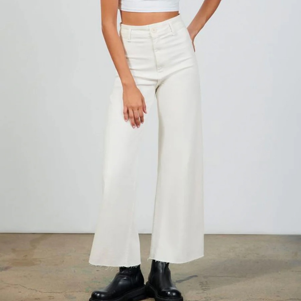 Zara The Marine Wide Leg Jeans - Picture 2 of 9